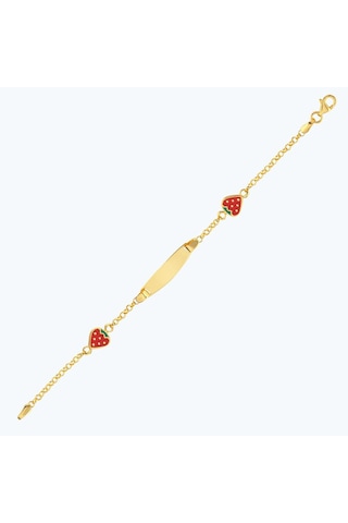 Altınbaş 22 Ayar Altın Çocuk Çilek Künye Bjrbl0025-25925 Renkli