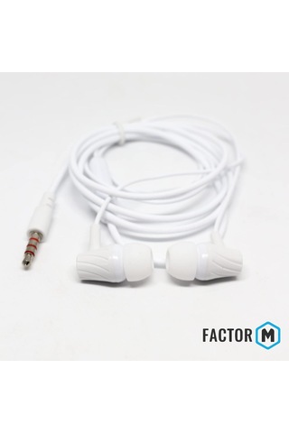 Lexroo Factor M Fm 03 Kulakiçi Mikrofonlu Kablolu Kulaklık Beyaz Fm Fm03kb "kablolu Kulaklık"