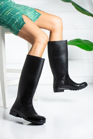 Wolk Shoes Hunterr Kadın Yagmur Çizmesi Su Gecirmez Siyah - 306228758 siyah