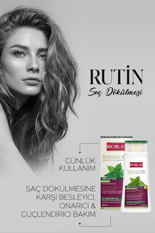 Bioblas Botanic Oils Isırgan Organik Zeytinyağı Şampuan 360 ml - Dolgunlaştırıcı, Saç Dökülmesine Karşı