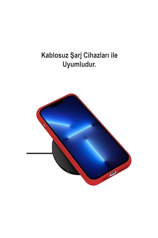Apple Uyumlu iPhone 13 Pro Max ile Logolu Silikon Kılıf Altı Kapalı İçi Kadife Lansman Arka Kapak