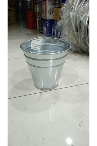Kum Kovası Su Kovası Metal Galvaniz Çok Amaçlı Kova Çapı 30 Cm