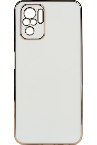 Xiaomi Redmi Note 10S Parlak Kenarli Bark Silikon Kilif 547680999