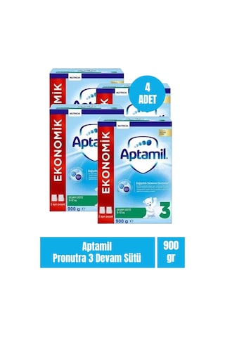 Aptamil 3 Devam Sütü 900 G 4 Adet