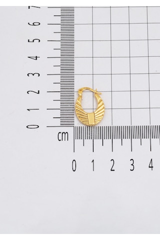 Bilezikci Vintage Altın Halka Küpe Sarı Altın