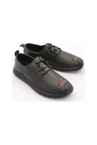 Dgn 9860 Erkek Dikiş Detayli Sneaker Ayakkabi Yeşil Nubuk