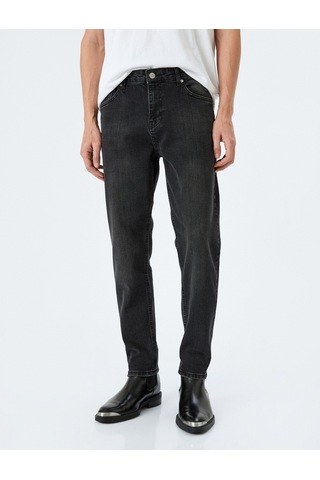 Koton Tapered Fit Kot Pantolon - Joe Jean Siyah 5wam40152ıd Siyah
