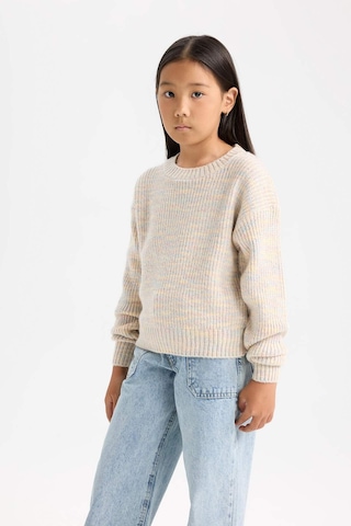 DeFacto Kız Çocuk Oversize Geniş Kalıp Bisiklet Yaka Triko Kazak C9576A824WNPN181 Pembe