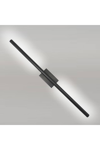 Dekoratif Led Aplik Siyah Renkli 70 Cm Beyaz Işık Beyaz