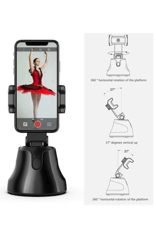 360 Smart Otomatik Yüz Takip Sistemli Telefon Tutucu - Tripod