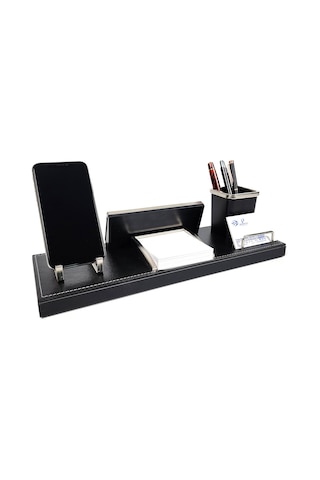 Prozenis Samatya Deri Masa Üstü İsimlik Kalemlik Notluk Seti