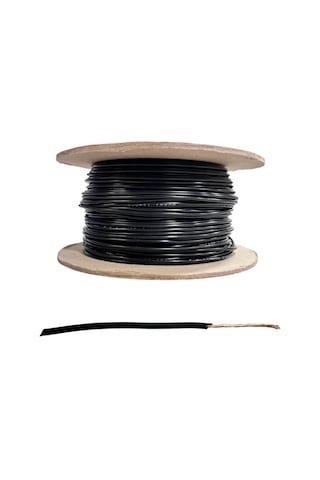 0.50 Mm Tesisat Kablosu Kalaysız Siyah 1 Mt