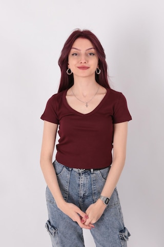 Busem S0016727 Kadın Bluz Bordo