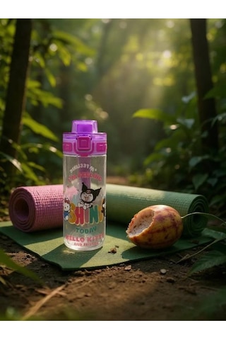 Kuromi Hello Kity Ve Arkadaşları Plastik Matara 500 Ml 3421 Çok Renkli