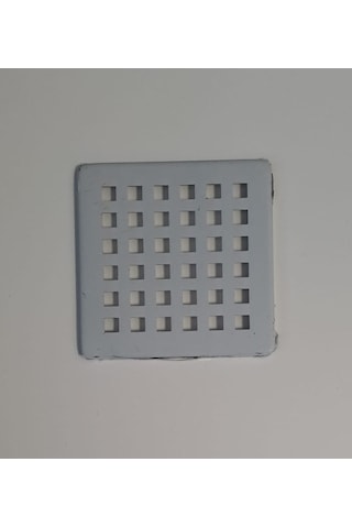 Krom Yer Sifonu Süzgeci / Krom Yer Sifonu Kapağı Kare 9,5 Cmx9,5 Cm