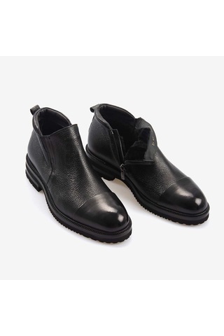 Mocassini Gold Hakiki Deri Erkek Bot C939 Siyah Buffalo