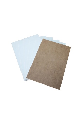 Mobilreyon 20 Adet Beyaz Duralit Mdf, Tek Tarafı Beyaz Boyalı, 3 Mm Kalınlık, A4 Ebatında