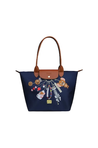 Dogo Kadın Vegan Lacivert Large El Çantası - Warner Bros Looney Tunes Tom&jerry Charms Navy Tasarım Multicolor