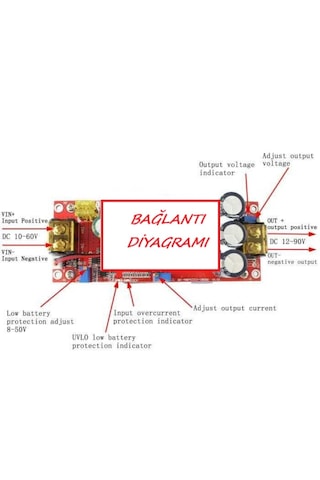 Emes Robotik Dc-dc 1500w 30a Voltaj Yükseltici Boost Modül