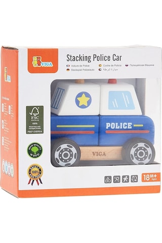 Ahşap Sök Tak Bloklar Polis Arabası