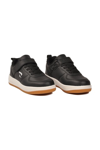 Siyah Cırtlı Unisex Çocuk Spor Ayakkabı Follow 0914 F