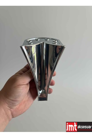 Pera 16 Cm Krom Mobilya Koltuk Yatak Odası Tv Ünitesi Dolap Konsol Ve Sehpa Ayağı Krom