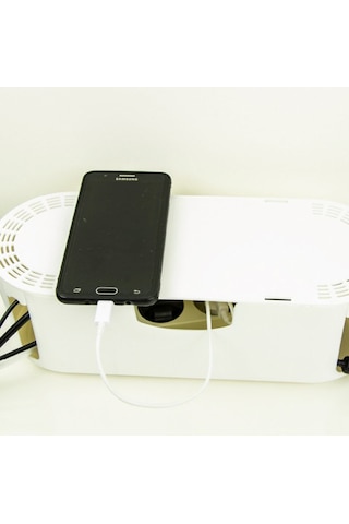 Mcblue Antrasit Kablo Düzenleyici Çoklu Priz Kutusu Antrasit