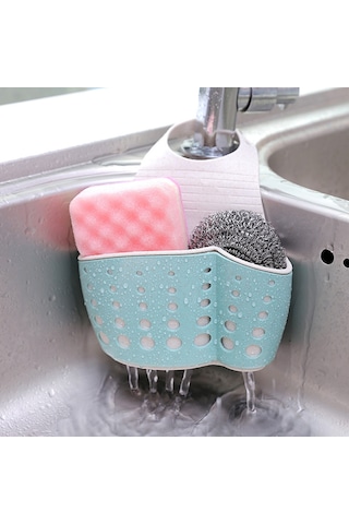 Xindoker Nordik Yeşil Buğdaylı Çift Katlı Su Deposu Organizer Sepeti, Mutfak Sıralama Rakımı, Su Fauceti Sponge Sulama Rakımı, Ayarlanabilir Kanca Tipi Diğer