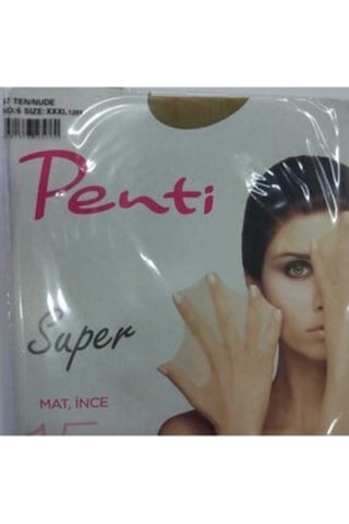 Penti Maxi Süper Ince Mat 2 Adet Ten Rengi Külotlu Çorap Ten Rengi