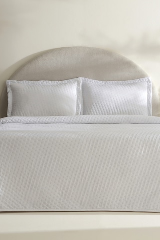 Karaca Home Breeze Soft Yatak Örtüsü Çift Kişilik Offwhite Beyaz