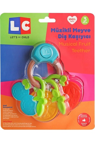 Let's Be Child Müzikli Meyve Dişlik & Çıngırak LC-30928 Çok Renkli