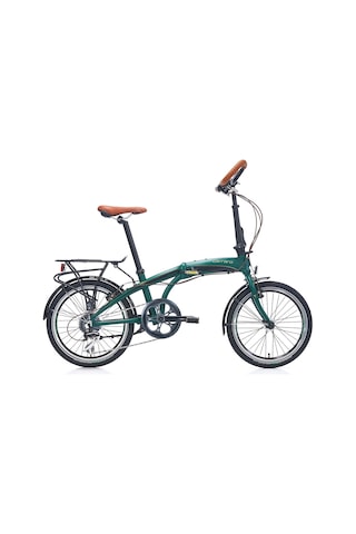 Carraro Flexi Comfort V Fren 8 Vites 20 Jant Katlanır Bisiklet Koyu Yeşil Parlak Siyah 32 Kadro Çok Renkli
