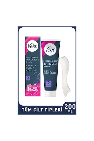 Veet Professional Tüy Dökücü Krem Tüm Cilt Tipleri İçin 200 Ml