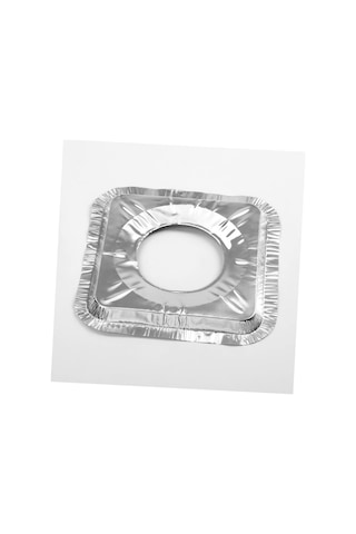 Ocak Koruyucu Yağ Geçirmez Alüminyum Folyo Ped, Yeniden Kullanılabilir Isıya Dayanıklı Hijyenik Mutfak İçin 22 Cm X 22 Cm 10 Adet - Kare Sku: Smg8690010212504