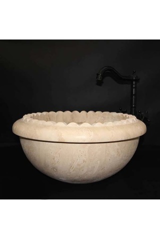 Traverten Özel Kesim Lavabo