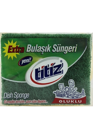Titiz Oluklu Bulaşık Süngeri 3 Adet