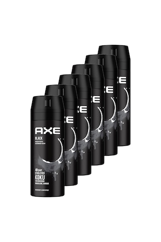 Axe Black Erkek Sprey Deodorant 6 x 150 ML