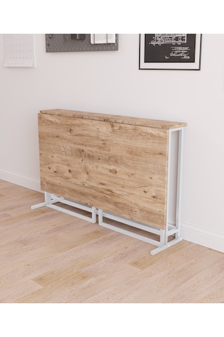 Fahrettin Küçük Worklife Katlanabilir Çalışma Masası Bilgisayar Masası Çizim Masası Work001  Beyaz71