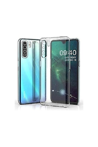 Kvy Oppo Reno 3 Kamera Korumalı Süper Silikon Kılıf
