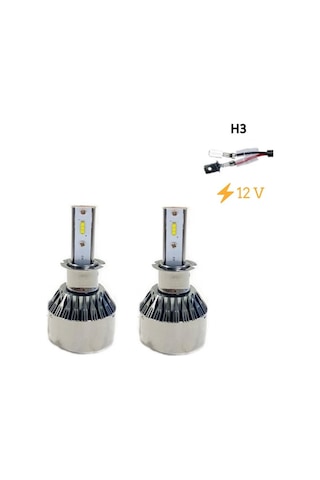 Space Space Led Far Ampulü Küçük Kasa Beyaz H3/36w /4800lm /12 / Laam901
