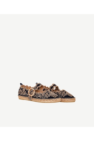 Yargıcı Nakış İşlemeli Mary Jane Espadril 26ykay4047x 004 Lacivert