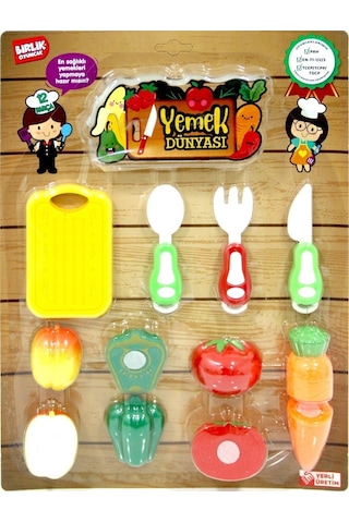 Oyuncak Sebze ve Meyve Kesme Seti 12 Parça Eğitici Oyuncak