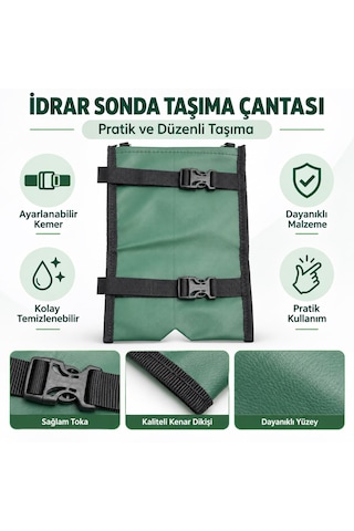 Idrar Ve Drenaj Torbası Taşıma Çantası Ayarlanabilir Kemerli, Su Geçirmez, Bacağa Sabitlenen Model