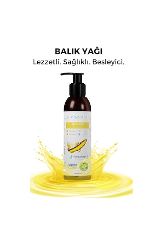 Patiguard Kedi Köpek İçin Omega 3 & 6 İçerikli Fish Oil 200 ML