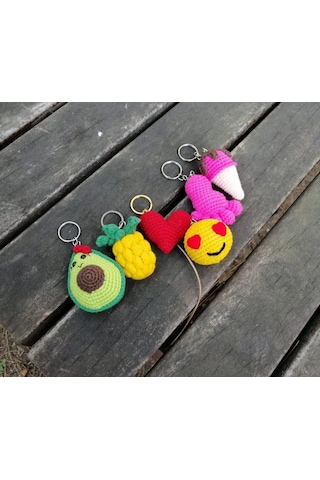 AVOKADO Amigurumi anahtarlik