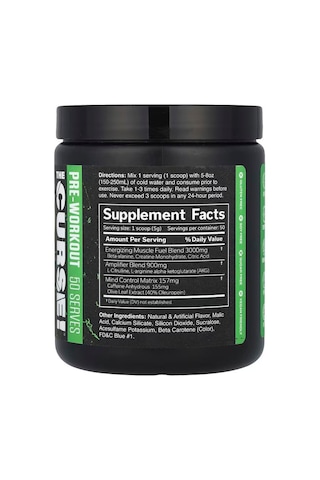 Jnx Sports The Curse Preworkout Caffeine Beta-alanine Creatine L-citrulline Boost Energy Strength &