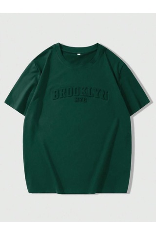 Altamira Erkek Brooklyn Kabartma Baskılı Oversize T-shirt 001
