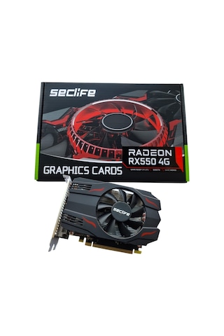 Seclife Rx550 4gb Gddr5 128bit Hdmı Dvı Dp Pcıe 16x V3.0