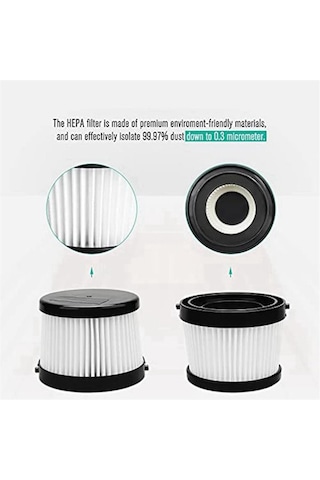 Dcv501hb Kablosuz El Süpürgesi İçin 4'lü Paket Dcv5011h Hepa Filtre, 8 Köpük Kovan Filtresi Ve 1 Br