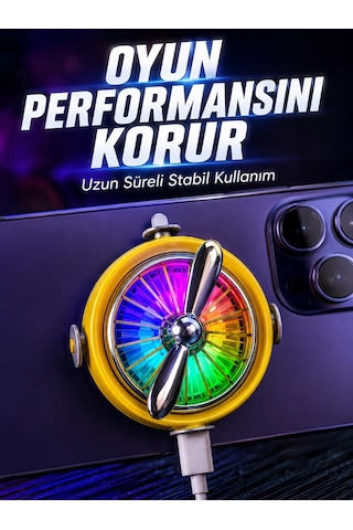 Telefon İçin Rgb Led Manyetik Soğutma Fanı Diğer